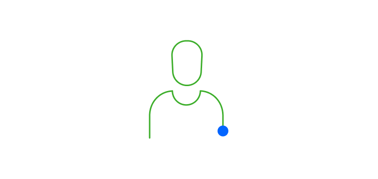 Illustration: Green outline of a person