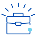Illustration: Blue briefcase