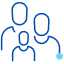 Icon: Two individuals and a child