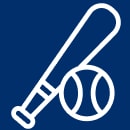 Icon - Baseball Bat and Ball