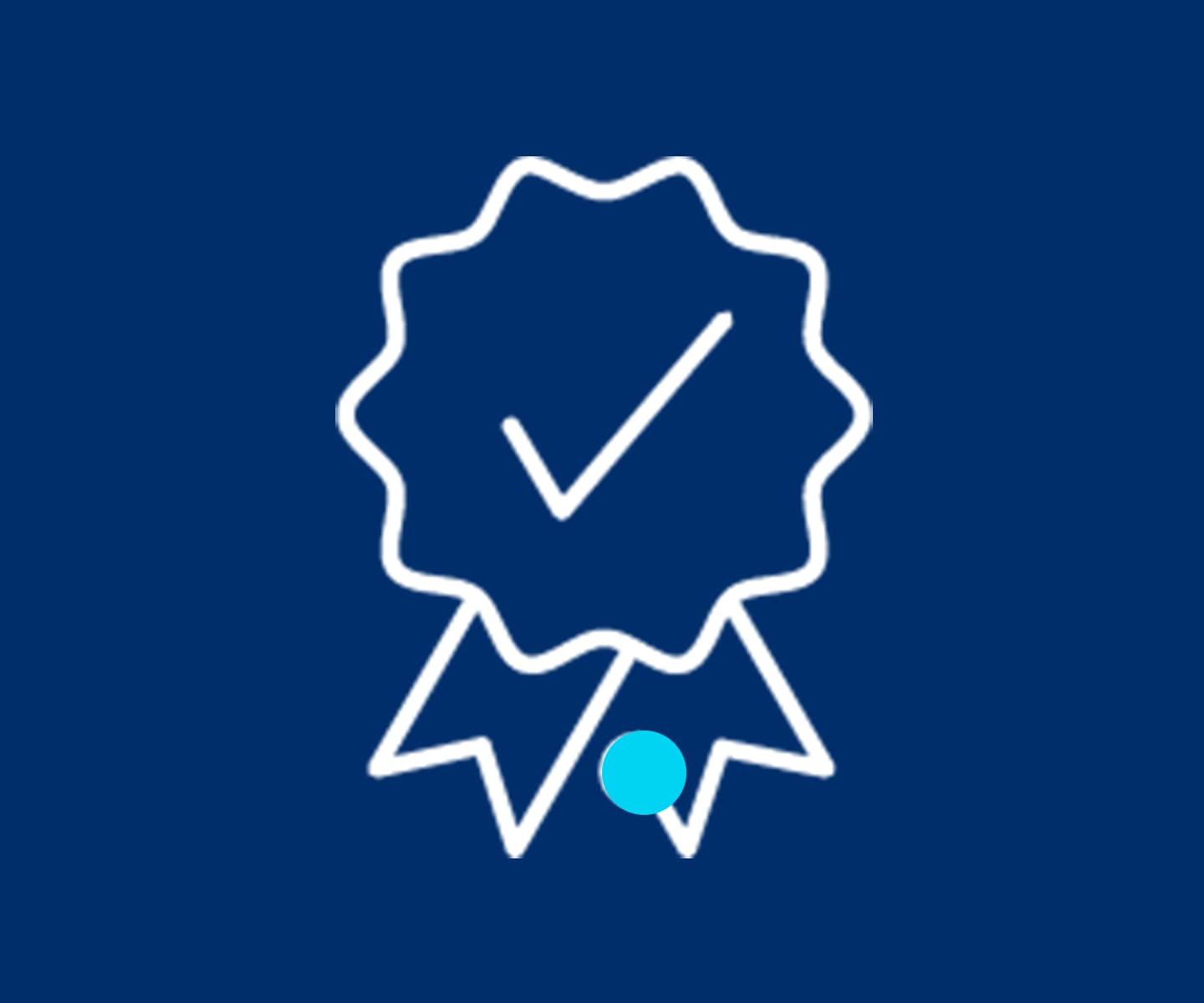 Icon: Ribbon with a check mark
