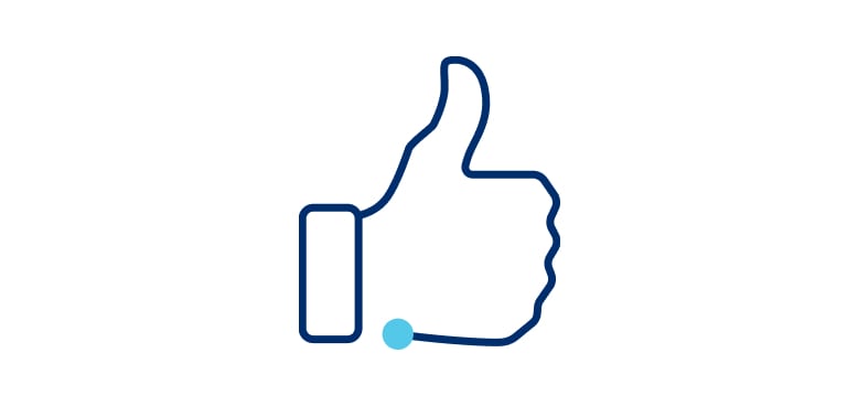 Illustration: A hand with the thumb pointing up